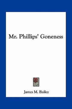 portada mr. phillips' goneness