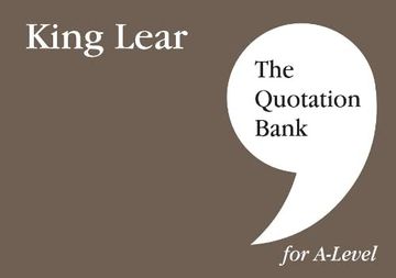 portada The Quotation Bank: King Lear A-Level Revision and Study Guide for English Literature (in English)