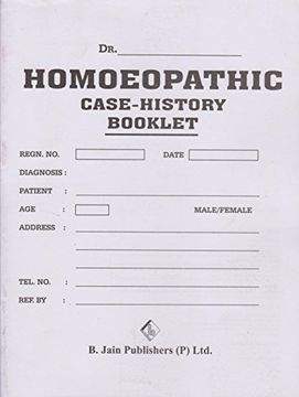 portada Homeopathic Case History Booklet 