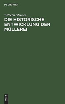 portada Die Historische Entwicklung der Müllerei (en Alemán)