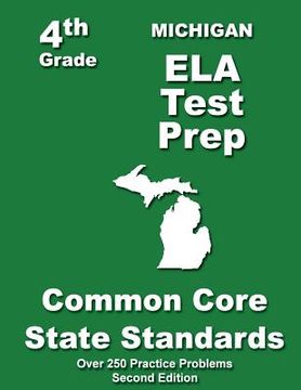 portada Michigan 4th Grade ELA Test Prep: Common Core Learning Standards (en Inglés)
