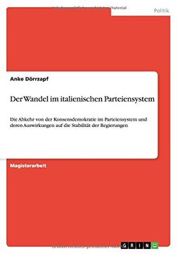 portada Der Wandel im italienischen Parteiensystem (German Edition)