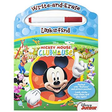 portada Disney - Mickey Mouse Clubhouse - Write-And-Erase Look and Find Wipe Clean Board 