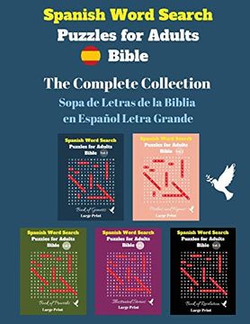 portada Spanish Word Search Puzzles for Adults: The Complete Collection - Sopa de Letras de la Biblia en Español Letra Grande