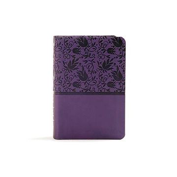 portada Kjv Large Print Compact Reference Bible, Purple Leathertouch (in English)