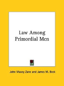 portada law among primordial men (en Inglés)