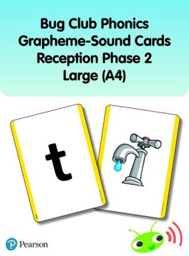 portada Bug Club Phonics Grapheme-Sound Cards Reception Phase 2 Large (A4) (en Inglés)