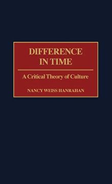 portada Difference in Time: A Critical Theory of Culture (in English)