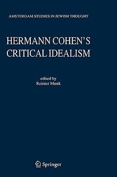 portada hermann cohen's critical idealism