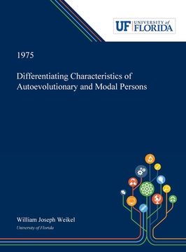 portada Differentiating Characteristics of Autoevolutionary and Modal Persons (in English)