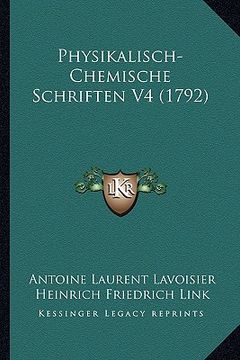 portada Physikalisch-Chemische Schriften V4 (1792) (en Alemán)