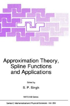 portada approximation theory, spline functions and applications (en Inglés)