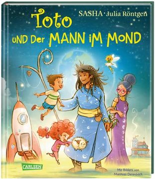 portada Toto und der Mann im Mond: Für Kinder ab 4: Vorlesebuch mit 10 Gute-Nacht-Geschichten von Sasha und Julia Röntgen (en Alemán)