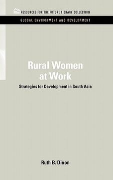 portada rural women at work: strategies for development in south asia (en Inglés)