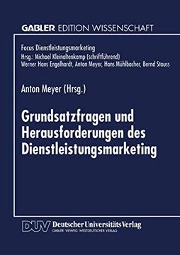 portada Grundsatzfragen und Herausforderungen des Dienstleistungsmarketing (in German)