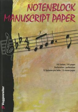 portada notenblock manuscript paper (in German)