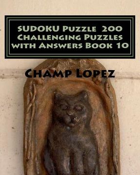 portada SUDOKU Puzzle 200 Challenging Puzzles with Answers Book 10 (en Inglés)