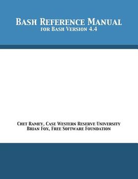 portada Bash Reference Manual: For Bash Version 4.4