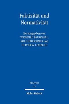 portada Faktizitat Und Normativitat: Georg Jellineks Freiheitliche Verfassungslehre
