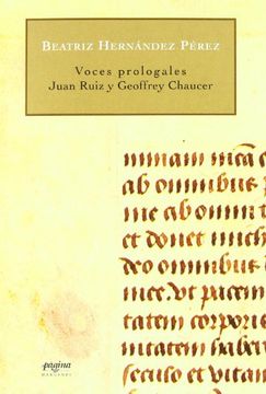portada Voces Prologales del Siglo Xiv, Juan Ruiz y Geofrey Chaucer