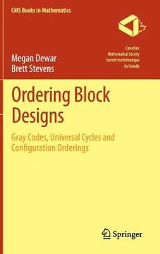 portada ordering block designs (en Inglés)