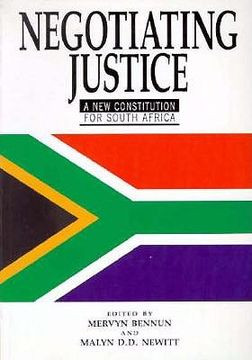 portada negotiating justice: a new constitution for south africa book (en Inglés)