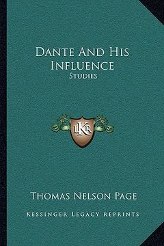 portada dante and his influence: studies (en Inglés)