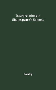 portada Interpretations in Shakespeare's Sonnets (Perspectives in Criticism)