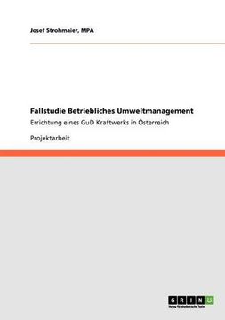 portada Fallstudie Betriebliches Umweltmanagement (German Edition)