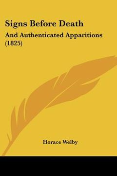portada signs before death: and authenticated apparitions (1825) (in English)