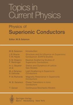 portada physics of superionic conductors (en Inglés)