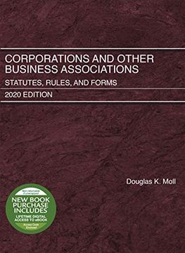 portada Corporations and Other Business Associations: Statutes, Rules, and Forms, 2020 Edition (Selected Statutes) 