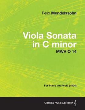 portada viola sonata in c minor mwv q 14 - for piano and viola (1824) (en Inglés)
