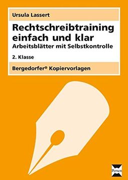 portada Rechtschreibtraining Einfach und Klar - 2. Klasse: Arbeitsblätter mit Selbstkontrolle (en Alemán)