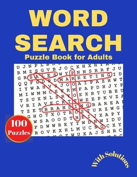 portada Word Search Puzzle Book For Adults (en Inglés)