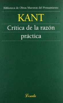 portada Critica de la Razon Practica (in Spanish)