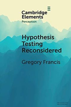 portada Hypothesis Testing Reconsidered (Elements in Perception) (en Inglés)