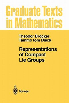 portada representations of compact lie groups (en Inglés)
