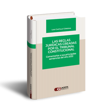 portada LAS REGLAS JURÍDICAS CREADAS POR EL TRIBUNAL CONSTITUCIONAL:  COMENTARIOS A SUS PRINCIPALES SENTENCIAS DEL AÑO 2022