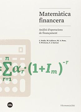 portada Matemàtica Financera. Anàlisi D’Operacions de Finançament (Economia i Empresa) (in Catalá)