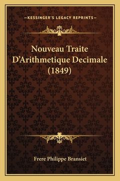 portada Nouveau Traite D'Arithmetique Decimale (1849) (in French)
