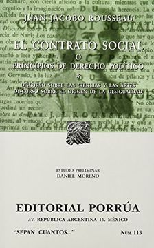 portada el contrato social o principios de derecho politico (in Spanish)