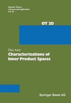 portada Characterizations of Inner Product Spaces (en Inglés)
