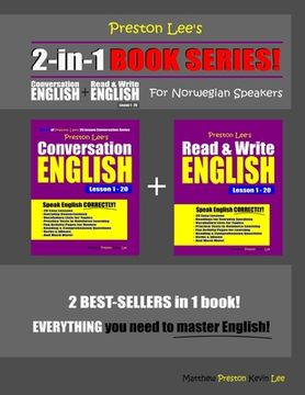 portada Preston Lee's 2-in-1 Book Series! Conversation English & Read & Write English Lesson 1 - 20 For Norwegian Speakers (en Inglés)