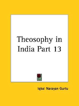 portada theosophy in india part 13 (en Inglés)