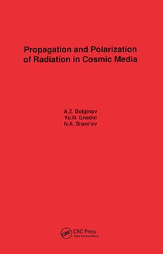 portada Propagation and Polarization of Radiation in Cosmic Media (in English)
