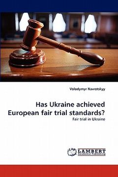 portada has ukraine achieved european fair trial standards? (en Inglés)