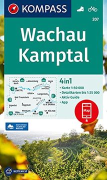portada Kompass Wanderkarte 207 Wachau, Kamptal 1: 50. 000 (en Alemán)