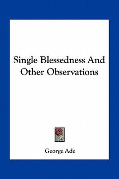 portada single blessedness and other observations (en Inglés)