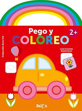 portada Arco Iris - Pego y Coloreo +2 Coche (in Spanish)